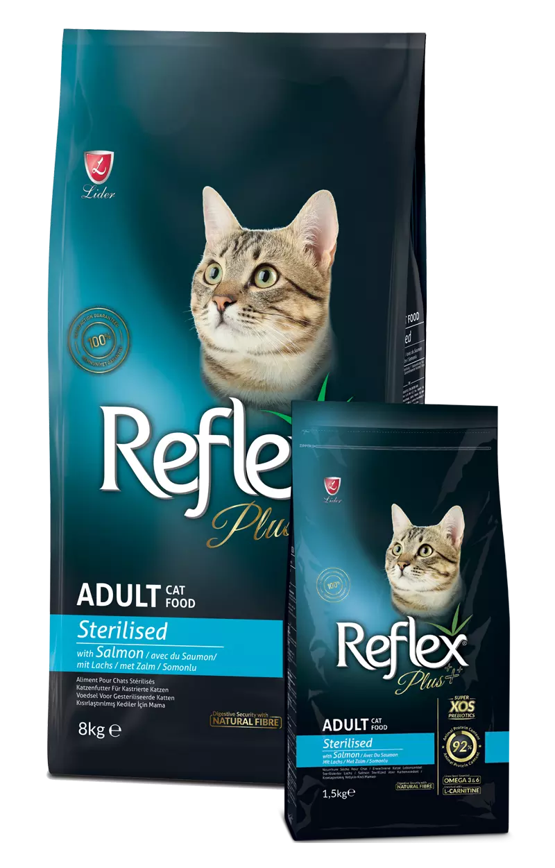 Reflex Plus c лососем для стерилизованных кошек